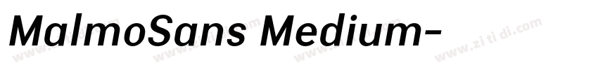 MalmoSans Medium字体转换